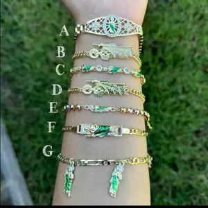 San Judas Tadeo Gold Plated bracelets