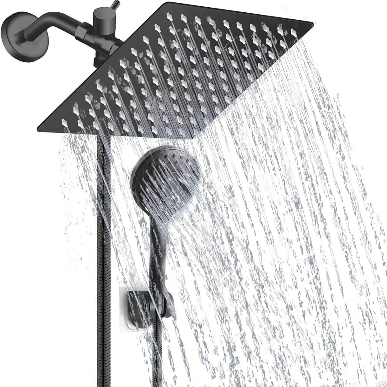 Bathroom Shower Head Set, 8 Inch High Pressure Rain Shower Head & Handheld Head Set, Bathroom Accessories, Shower Heads, Shower Equipment for Home [Pa