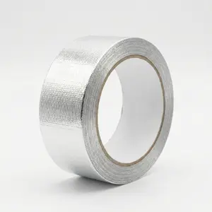 Aluminum tape & hvac foil tape for HVAC Ductwork Heat Resistant Waterproof High Temperature Sealing Insulation Repair Pipes Vents Industrial Grade Heavy Duty Self-Adhesive Reflective Reinforced Multi-Purpose Sealing Maintenance, Waterproof with glue