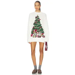 Show Me Your Mumu Fireside Sweater in Christmas Tree Knit
