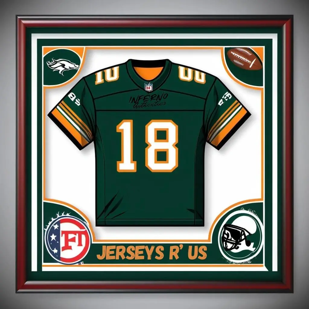 PYP Frame Sports Memorabilia Jersey Football - Original Design with Unique Features