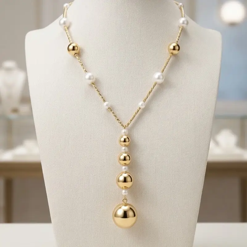 Women's Classic Style Earrings - Minimalist Design Female Costume Jewelry, Adjustable 15.5in-17.5in Length Fashion Accessory