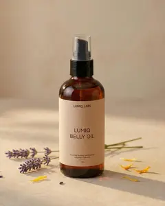 LUMIQ LABS Pre-Birth Duo Belly Comfort Set - LUMIQ Belly Oil & Belly Bliss Balm for Soft Elastic Bump Care