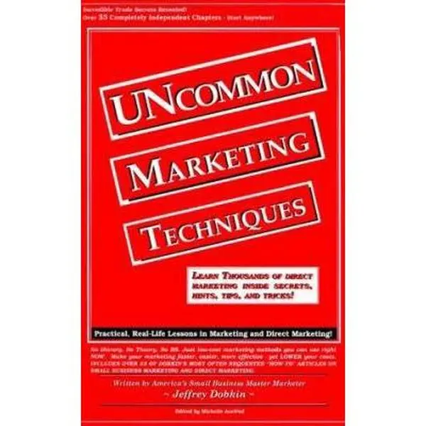 USED-Uncommon Marketing Techniques by Jeffrey W. Dobkin (Paperback)