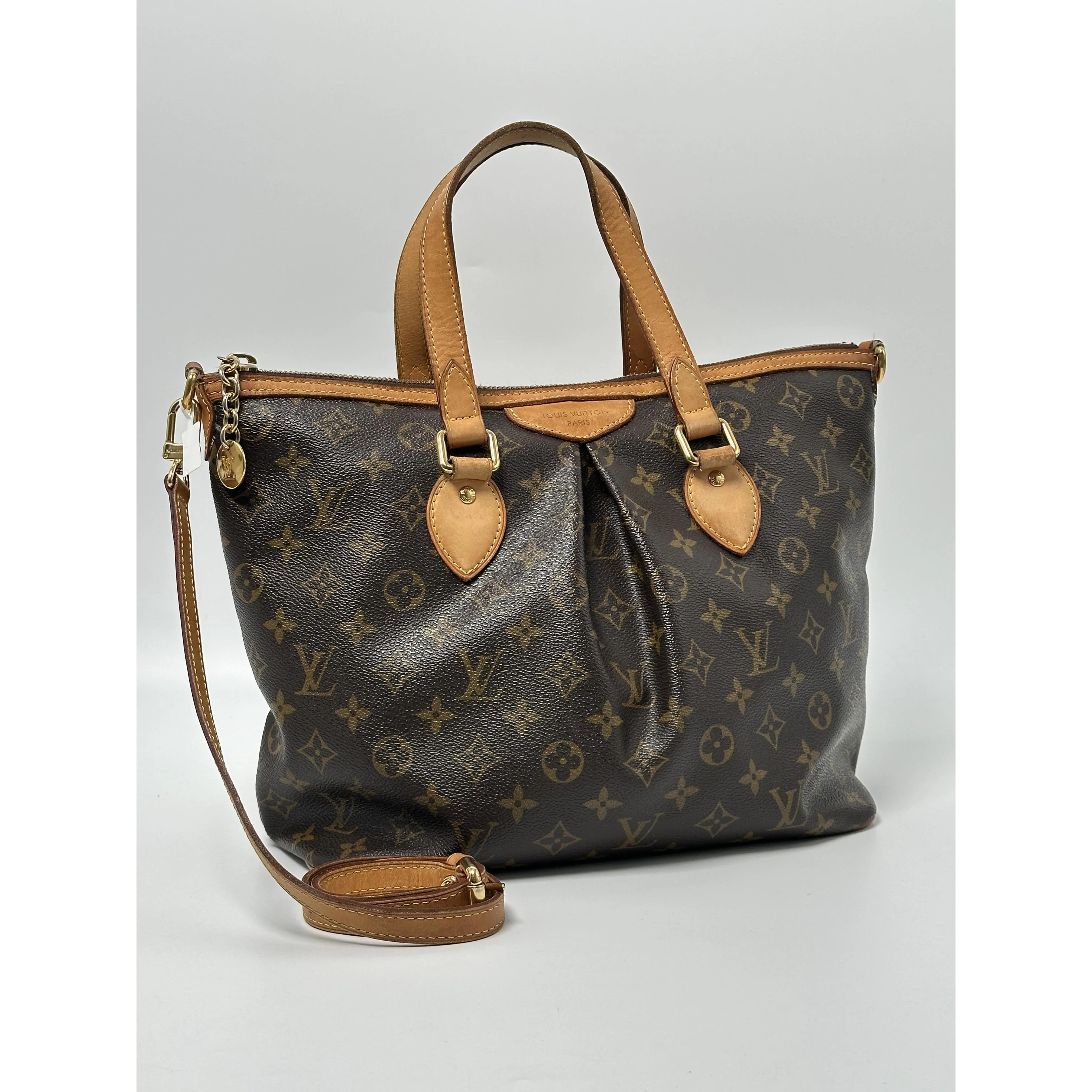 Pre-owned Louis Vuitton Leather Crossbody Bags Monogram Palermo PM Shoulder Bag JA934LV