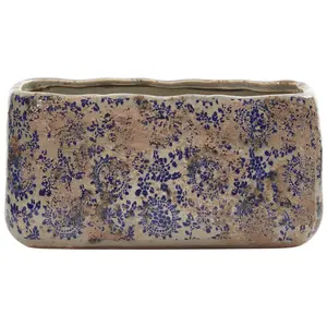 Nearly Natural 10" Tuscan Ceramic Rectangle Planter Nearly Natural 10" Tuscan Ceramic Rectangle Planter
