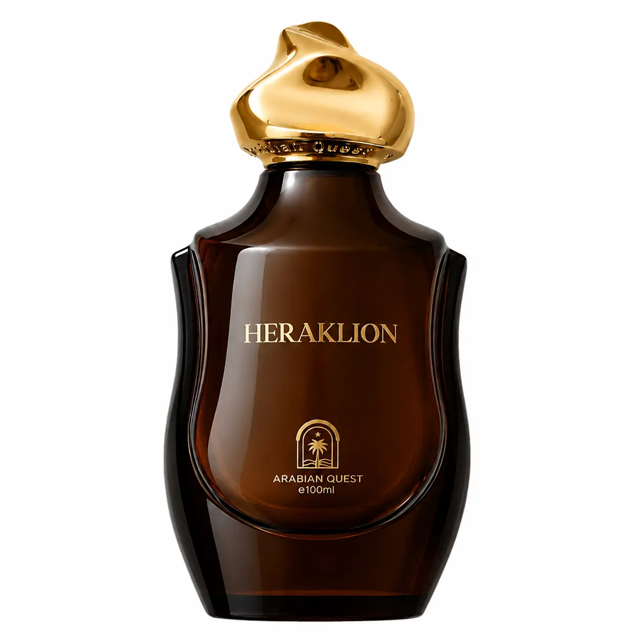 Arabian Quest Heraklion 3.3 Fl.oz Extrait de Parfum | Notes: Bergamot, Turkish Rose, Pink pepper, Amber, Patchouli, Cedarwood