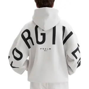 Oversized Christian Heavyweight Faith Sweatshirt for Men Hoodie Pullover Fashion Hoodies Coats Print Forgiven Graphic