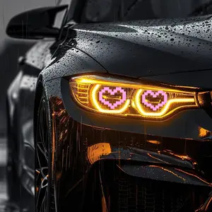 Cute Car Tail Light Stickers, Mosaic Heart Design, Suitable for Various Cars, Car Window Decals, Automotive Interior Accessories, Car Decorative Sticker