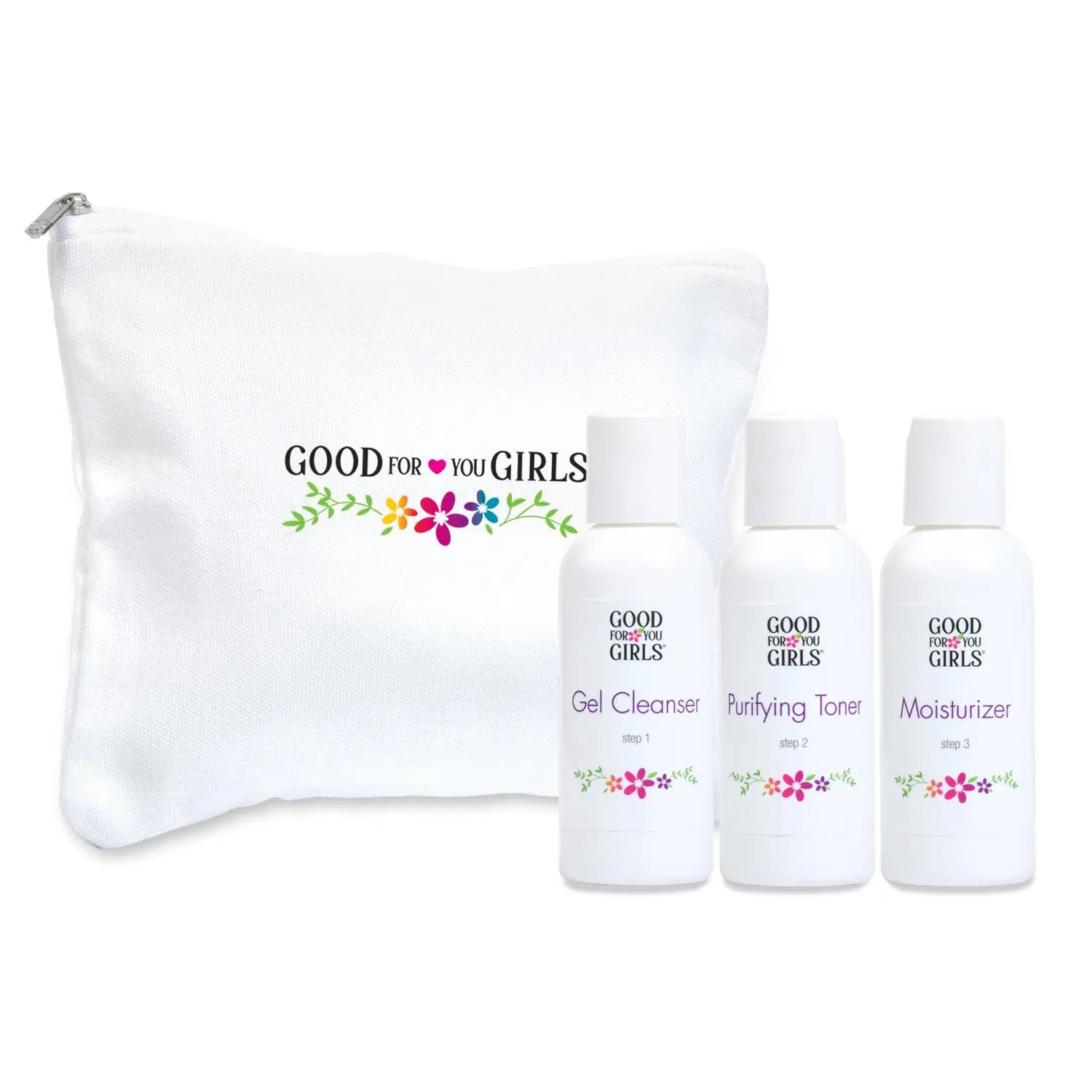 3-Step Skincare Gift Set containing Cleanser, Toner, and Moisturizer