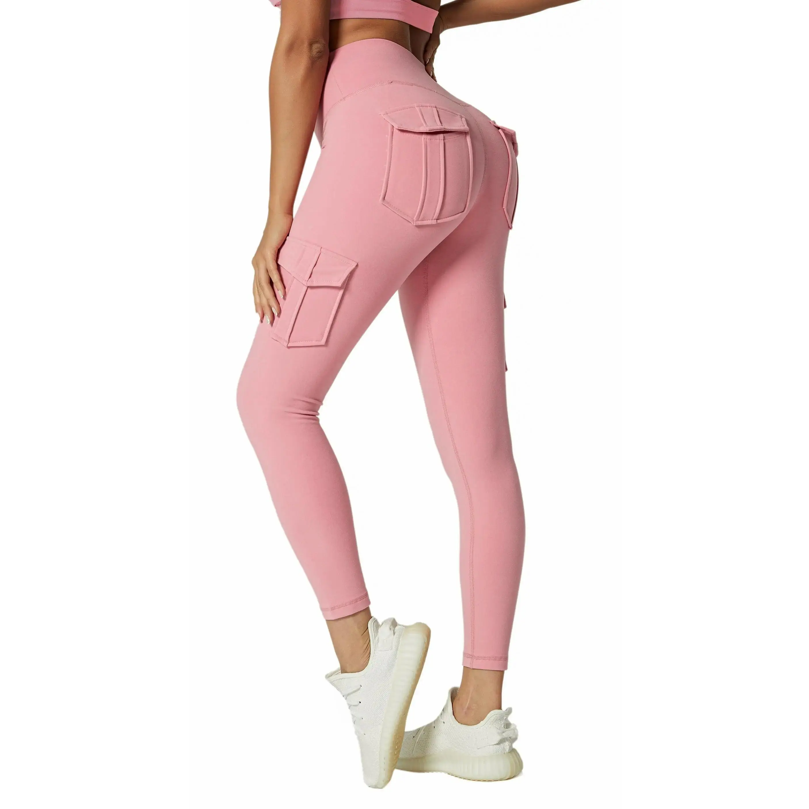 Sporty Workout Leggings Woman High Waist Pocket Stretchy Women'S Pants Cycling Running Pilates Yoga Clothing Fitness Tights