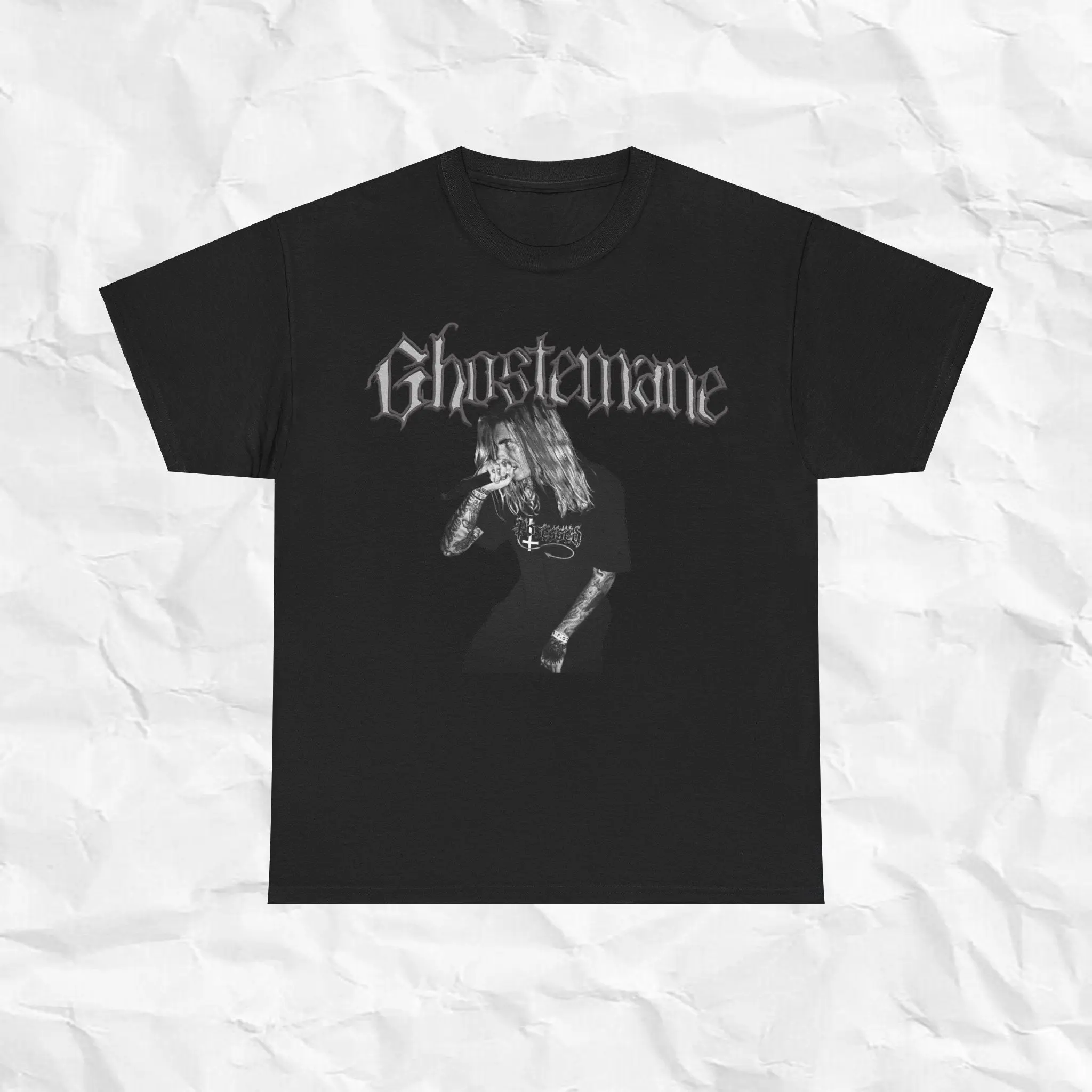 Ghostemane T-shirt Ghostemane Merchandise Hexada Album Tee Rap Music Graphic Shirt Printed Music Merch For Gift Unisex Cotton Tee
