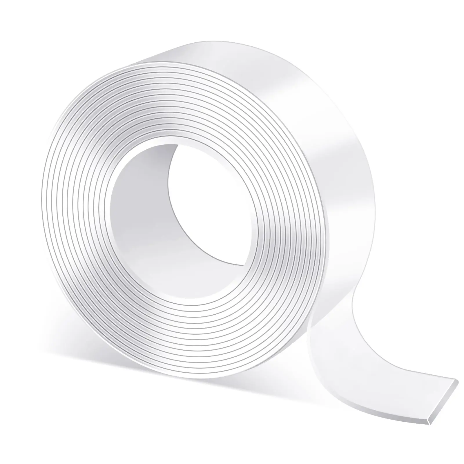 Thin Double Sided Tape Heavy Duty, Removable Nano Mounting Tape Safe for Walls & Floors, Traceless Adhesive Strip, Weatherproof, Strong Hold for Hanging Pictures, Posters & Doorbell Cameras