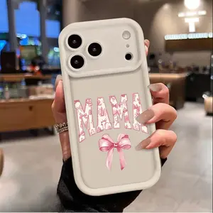 Soft Pink Mom Code Phone Case for iPhone 17 AIR 17 PRO 16 PRO 15  PRO MAX  14 PLUS 13 PRO 12 11 PRO XS MAX X XR Samsung Galaxy S25 Ultra S24 S23 S22 Plus Shockproof Protective Cover Full Protection Anti-Drop