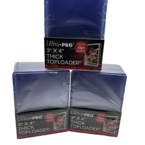 Ultra Pro 3X4 Thick 55pt Toploaders 3 Packs of 25 toploaders per pack, 75 total for Chrome/Prizm Cards