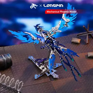 3D Metal Model Phoenix Assembly Kit | Mythical Bird Puzzle Gift#3DMetalModel #AssemblyKit #FantasyCreature #MechaModel #MetalPuzzle #Steampunk #DIYCollectible #DeskDecor #GiftsForMen #StressRelief