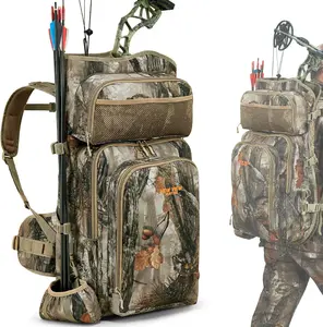 NEW VIEW Camo Bow Hunting Backpack for Men and Women, Saddle Hunting Back Pack with Bow Holder, Elk and Deer Hunting Bag