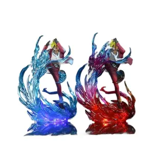 Epic One Piece Sanji Ifrit Jambe Awakening Figure Ghost Island Blue Flame Demon Kick Pose Must-Have Anime  for True Fans in Blue and Red toy excellent gift choice festive home craft decor art figurine Pvc Multi Jointed