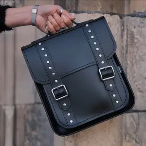 Studded Executive City Backpack-Black