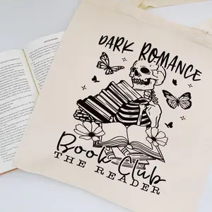 Dark romance reader Book club canvas Tote bag
