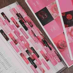 Reposition Laminated Bible Tabs, Large Print Stickers, Easy to Read and Apply Bible Tabs for Women and Man