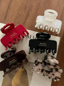 Vintage Solid Color/hawksbill Print Hair Claw Clip, Hair Clips, Versatile Hair Accessories for Women, Minimalist Headwear Suitable for Thick Hair, Fashion Hair Accessories for Party, Daily Clothing Decor