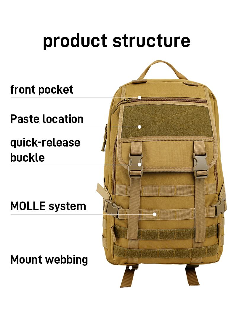 Jumahe 50L High-Capacity Male Tactical Backpack - Military MOLLE Bag with Detachable Pouch, Long-Lasting Molle Webbing System, Flexible Storage for Outdoors Hiking