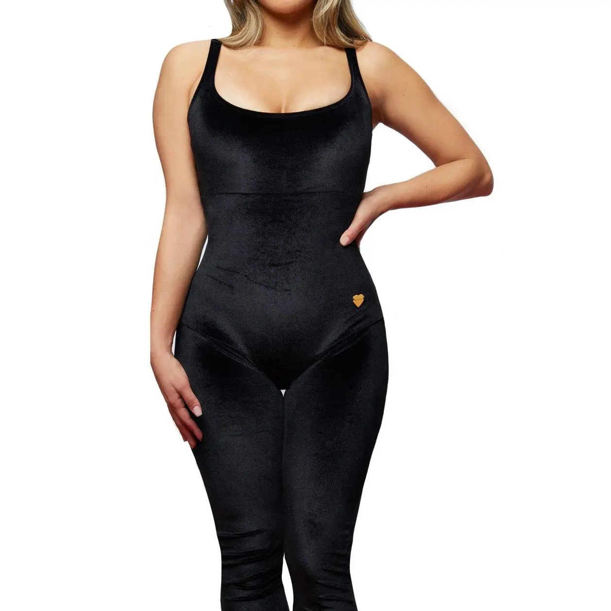 VELVET JUMPSUIT TRIPLE TUMMY LAYER