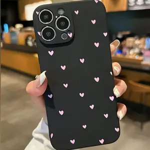 Heart Pattern Phone Case Casing, Anti-drop Cellphone Protective Case, Total Protective Shockproof Mobile Phone Cover, Phone Accessory for iPhone 11Pro 12 13Pro Max 14 15