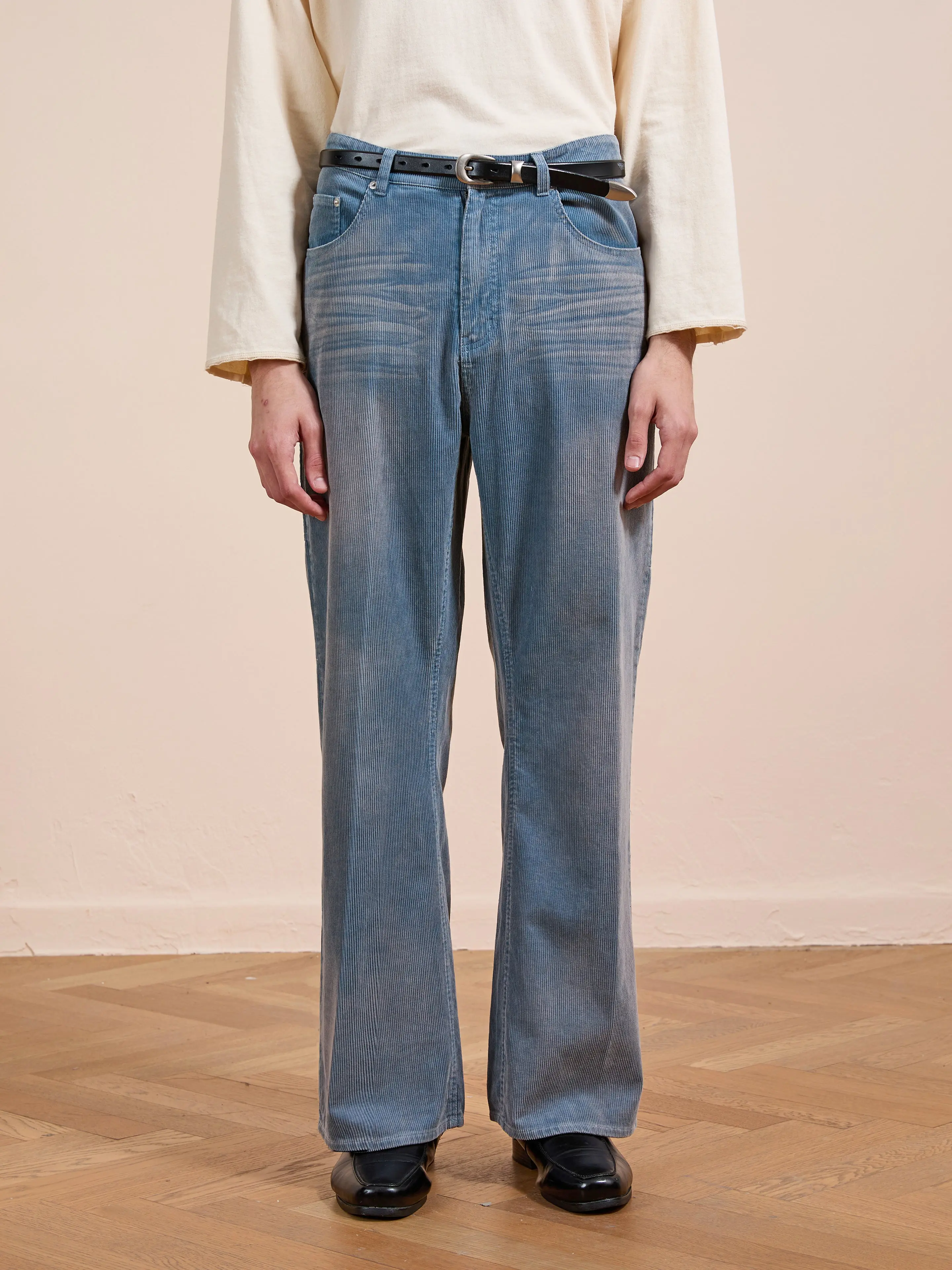Corduroy Flare Work Pants