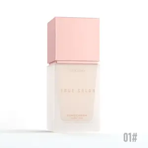 PHOFAY Mineral Sunscreen Foundation SPF 30 - Full Coverage Natural Matte Finish, 24H Waterproof Sweatproof, Lightweight SPF Tinted Foundation, Anti-Blue Light Defense