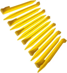 9 Inch Plastic Tent Stakes -12 pcs Heavy Duty and Larger Durable Tent Pegs Spike Hook for Campings Outdoor and Garden Lawn, Sturdy Canopy Stakes Accessories Suitable for Sand Beach Woods