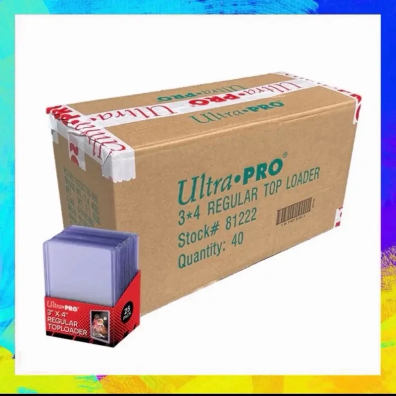 Sealed Case 40 Packs Ultra PRO 3" x 4" Trading Card Top Loader 1000 Total Loader