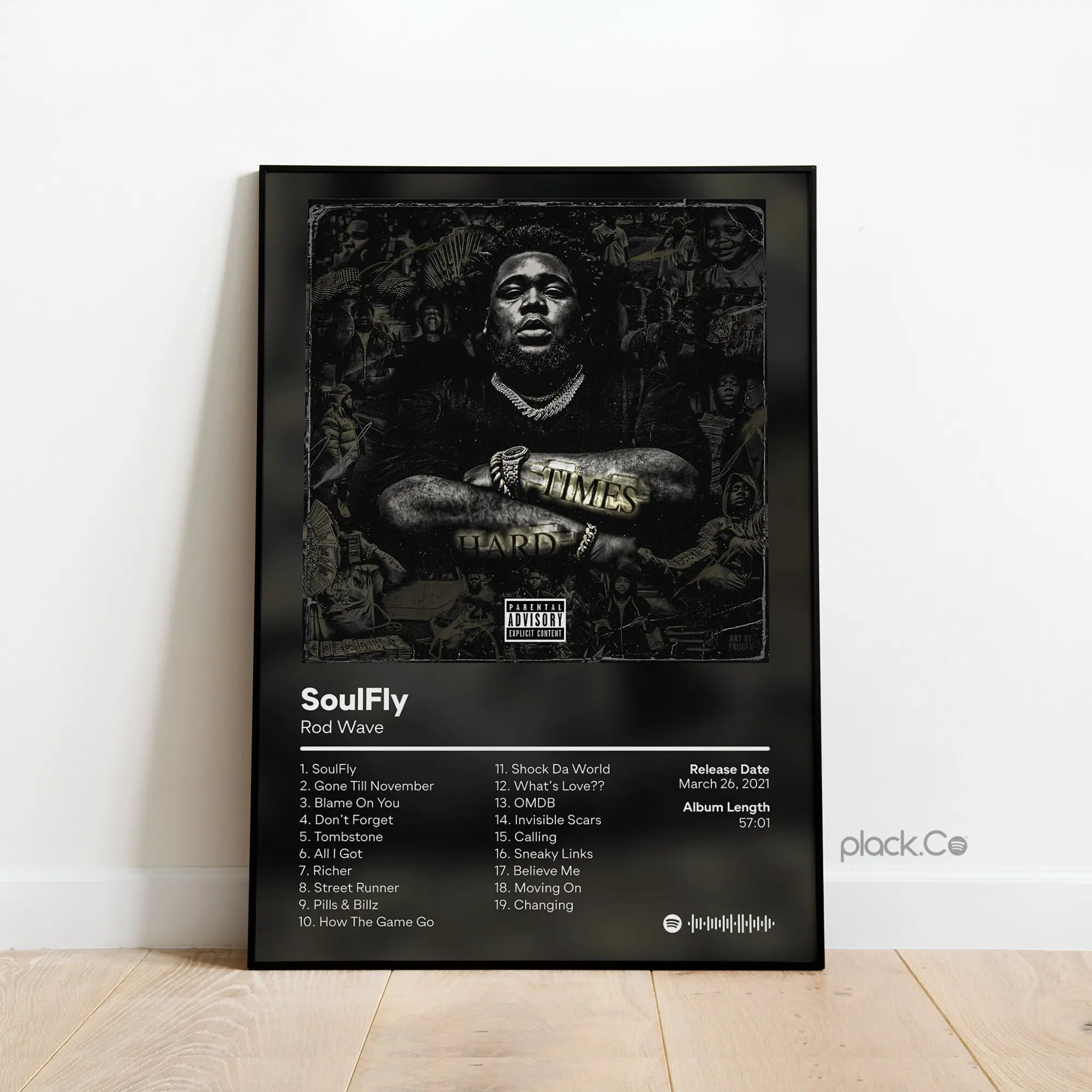 Rod Wave Soulfly Custom Album Print Hip Hop Wall Art , Poster ,No Frame