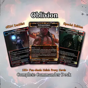 Oblivion Commander cEDH Deck - Oblivion Commander Magic Commander - Magic Proxy Deck with 150+ Unique Cards - Custom Cards MTG Proxy for Casual Play