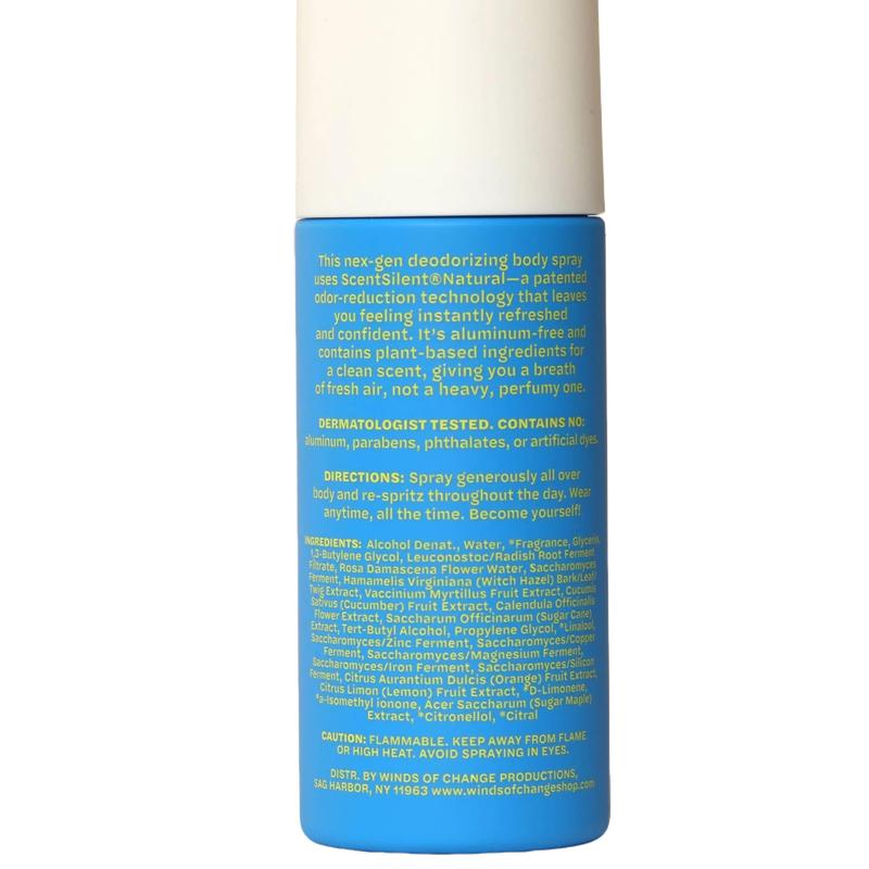 Winds of Change NEX GEN BODY SPRAY Mighty Fresh - 3.3 oz Aluminum-Free Plant-Based Formula for Instant & Lasting Confidence