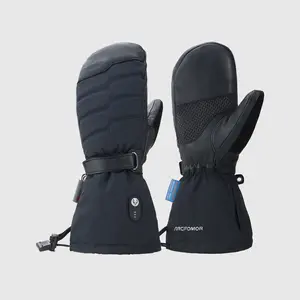 Arcfomor NiagaraStone 7.4V Waterproof Heated Mittens, Ultra-Warm Rechargeable Battery Winter Gloves for Men & Women, Skiing & Extreme Cold