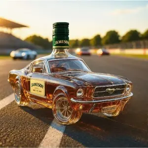 New Police Car Whiskey Bottle, Mustang Whiskey Glass, Unique Design, Perfect Gift for Whisky Lovers, Durable Material