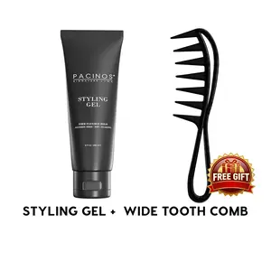 Styling Gel with Free Wide Tooth Comb