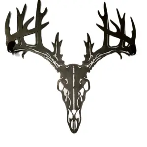 Decorative Steel Deer skull Bow Organiser Metal Wall hanger