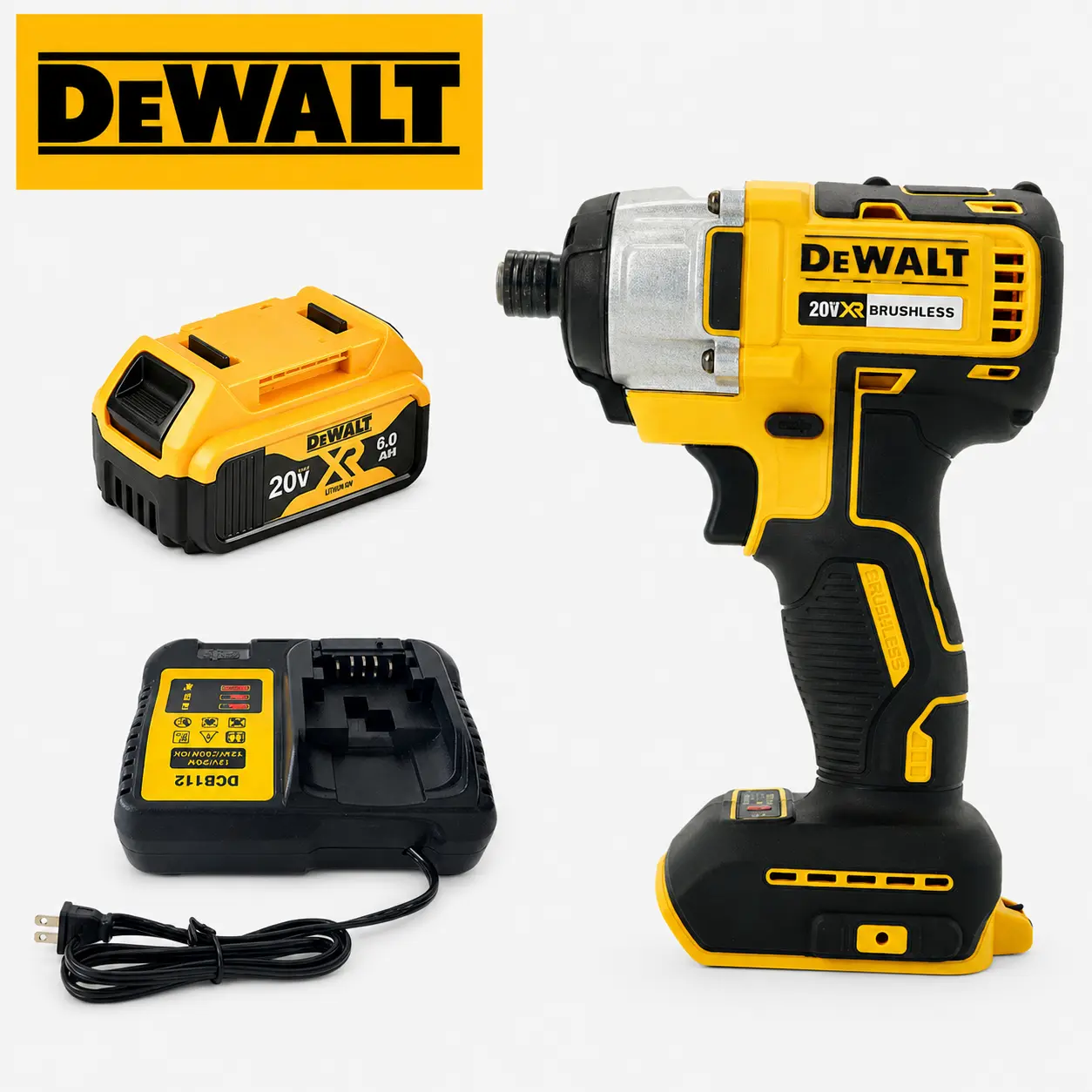 Dewalt DCF887 20V Cordless Brushless Drill-Driver - 205N-m High Torque Impact Drill, Built-in LED Lights, Lithium Ion Battery Compatible, Power Drilling Tools for DIY Enthusiasts (20V Cordless Power Tool)