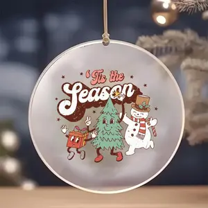 8pcs Christmas Characters Dancing Together UV Transfer Stickers - High Quality 3D Crystal Labels on All Kinds of Smooth Items, Suitable for Cars, Motorcycles, Laptops, Bottles, Phones, Windows, Walls, Cups, Guitar Decorations