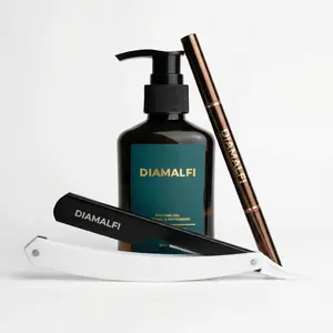 Beard Kit – Straight Razor, Premium Shave Gel & Beard Pencil Filler Beard Kit – Straight Razor, Premium Shave Gel & Beard Pencil Filler