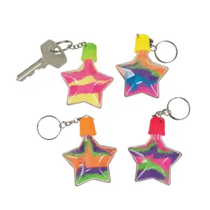 Star Sand Art Bottle Keychains - 12 Pc.