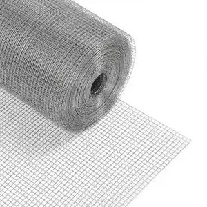 Hardware Cloth 1/4 Inch Mesh, 48in x 50ft Galvanized Metal Wire Mesh, Silver Welded Wire Fence for Chicken Coop, Garden, Pet Enclosure, Model W48L50C23