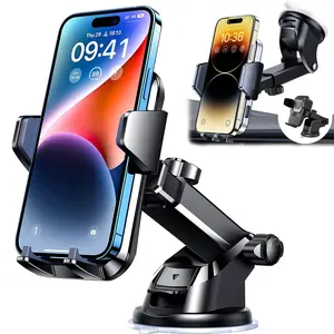 360° Phone Holder Car Mount Windshield Stand For iPhone 16 15 14 Pro Max Samsung