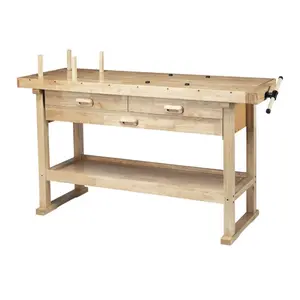 YUKON 60 in., 3-Drawer Hardwood Workbench