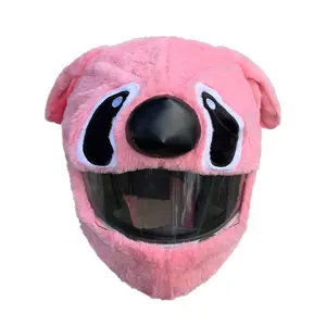 Plush Animal Helmet Cover, Easy Installation, Washable, Compatible with Various Helmets, Protective Helmet Case, Durable Design