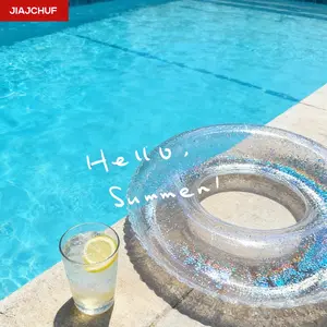 Transparent PVC Water Float Ring, Floating Object for Swimming Pools & Lakes, Durable Lightweight Design, Perfect for Summer Fun, Swimming Accessories
