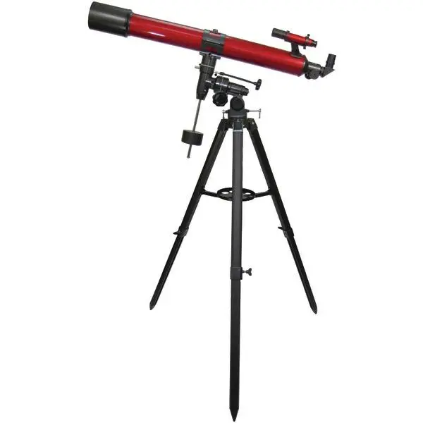 Carson RP-400 Redplanet Refractor Telescope - 50x-111x Magnification, 111x90mm Aperture, 6x30mm Finder Scope, Aluminum Construction, Equatorial Mount, Sturdy Aluminum Tripod for School Educational Supplies, 111 X 90Mm Aperture
